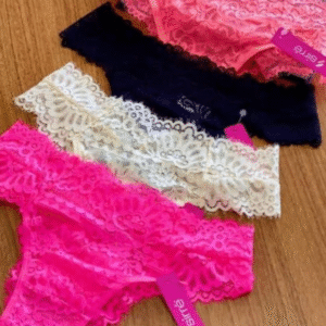 Calcinha de Renda Conforto Feminina  Women’s Lace Comfort Panty  Várias Cores